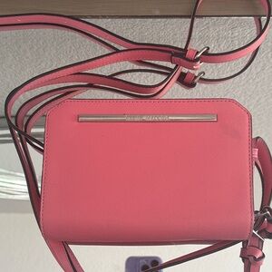 Steve Madden Pink Crossbody Bag with Metal Accent